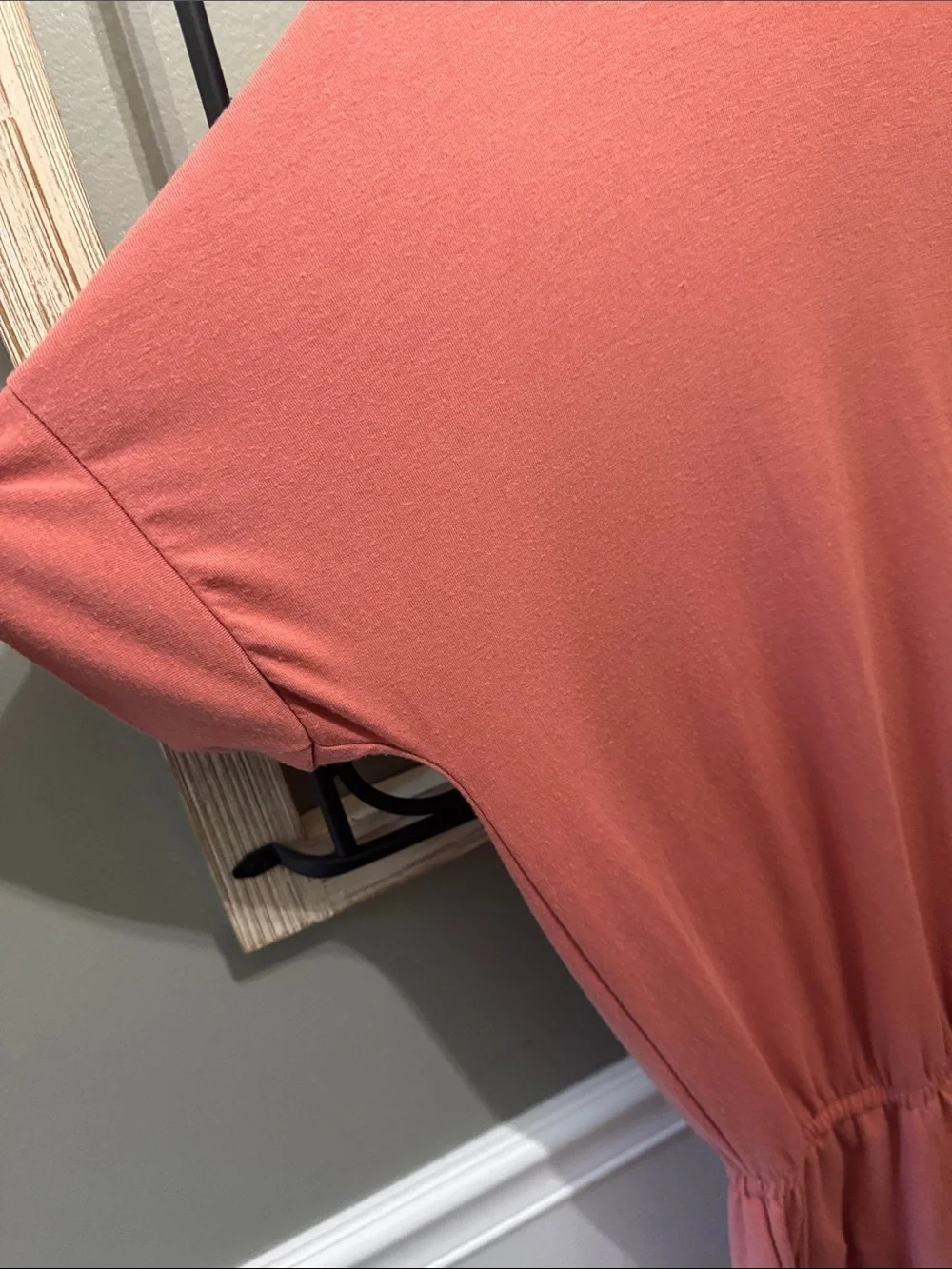Zenana   Dusty Coral Short Sleeve Romper 1X Casual
